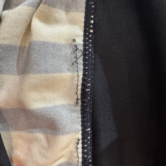 Vintage 1996 Coca-Cola Red and Black Striped One-Piece Swimsuit - Picture 11 of 13